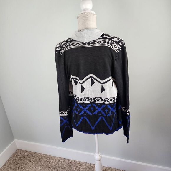 Flying Tomato Women's Aztec Print Long Sleeve Open Cardigan Size Small - Picture 9 of 10